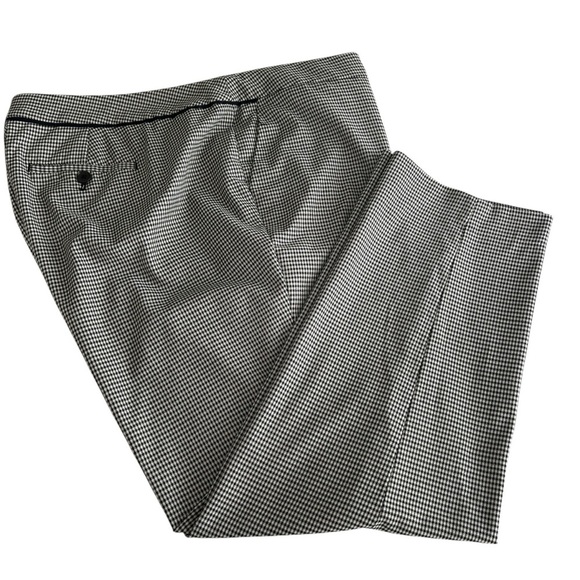 Talbots Heritage Ankle Pants Black and White Houndstooth Check size 18 W Petite - Picture 3 of 16